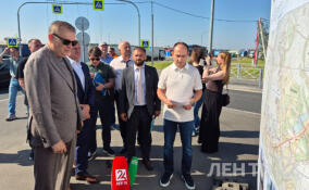 Губернатор Дрозденко оценил ход реконструкции Колтушского шоссе