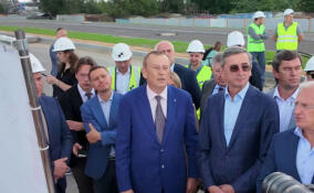 Дрозденко проинспектировал строительство подъезда к ТПУ «Кудрово»