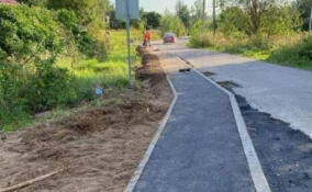 В Янино-2 обустроили пешеходную дорожку