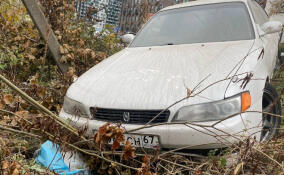 В Кудрово машина скатилась в канаву в момент ДТП