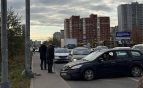 Авария на въезде в Кудрово парализовала движение автомобилей