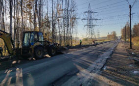 В районе Заневки начался ремонт дороги