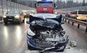 Спасатели потушили машину во Всеволожске