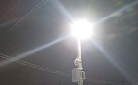 В Дранишниках установили новый фонарь