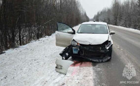 Во Всеволожске столкнулись две легковушки