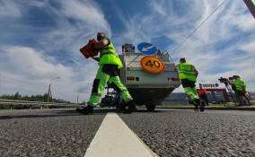 Житель Кудрово пожаловался губернатору на качество дороги