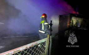 В Порошкино вспыхнул жилой дом