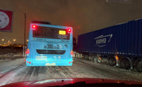 Автобус столкнулся с фурой на въезде в Бугры