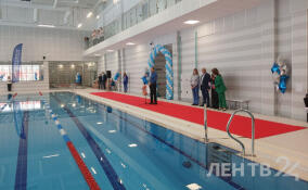 Губернатор Дрозденко открыл новый бассейн в Сертолово