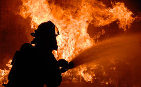 В Буграх вспыхнул автомобиль «КамАЗ»