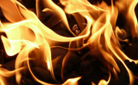 В поселке имени Свердлова у автобуса загорелось колесо