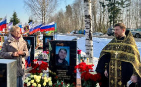 В Мурино провели панихиду по погибшему бойцу СВО