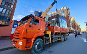 В Кудрово снесли незаконный ларек