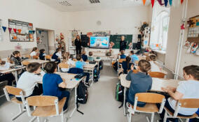 Полковник полиции посетила школу во Всеволожске