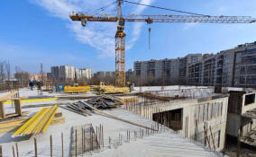 На стройплощадке детсада в Кудрово уже возвели два этажа