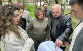 Лира Бурак осмотрела территорию в Гарболово, где построят амбулаторию