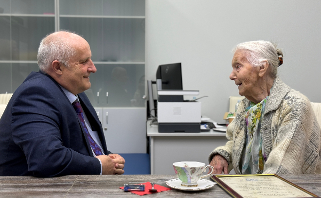 Легендарной спортсменке из Всеволожска исполнилось 95 лет