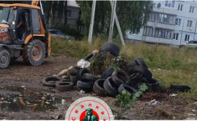 В деревне Хапо-Ое вывезли 20 кубометров отходов
